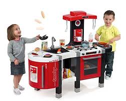Smoby 311201 Tefal French Touch Bubble Kuche Mit Herd Grill Kuhlschrank Und Spule Kochplatte Mit Bubble Wasserfunktion Fleisch Und Bubble Spielzeug Kuche