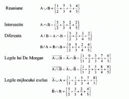 Legile lui de morgan for later. Multimi Clare Si Multimi Vagi