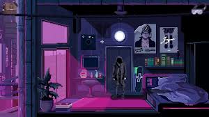 Virtuaverse Apartment Actual In Game Footage Cyberpunk Aesthetic Pixel Art Art Wallpaper