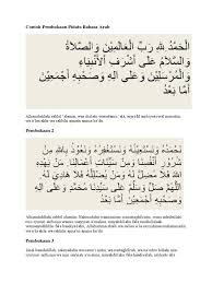 Contoh Pembukaan Pidato Bahasa Arab Singkat