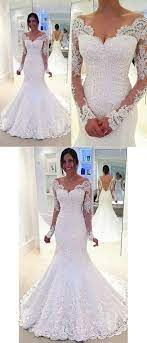 Long Sleeve Off Shoulder Mermaid Lace Custom Wedding Dresses Online Wd349 Online Wedding Dress Wedding Dresses Bridal Gowns