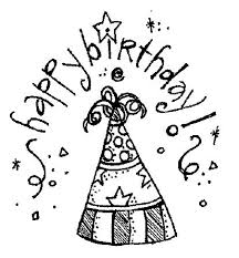 Birthday Party Hat Clipart Black And White Pin On Black White