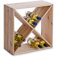 Zeller 13170 Croix Casier A Vin En Bois Naturel 52 X 25 X 52 Cm Etagere A Vin Etageres A Bouteilles De Vin