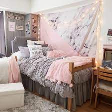 Marble And Pink Tapestry Dormify Dorm Room Colors Dorm Room Color Schemes Dorm Room Designs