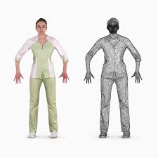 Nurse A Pose 3d Model Poses 3d Model Model