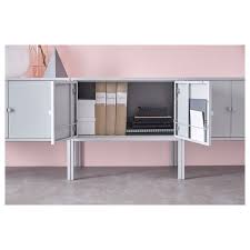 Lixhult Metal Grey Cabinet 60x35 Cm Ikea Mold In Bathroom Ikea Storage Furniture