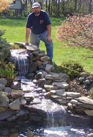 Backyard Waterfalls And Ponds Found On Practicalgardenponds Com Waterfalls Backyard Pond Landscaping Backyard Water Feature