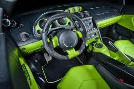 Lamborghini Lime Green And Black Interior Acessorios Para Carros Painel De Carro Carros