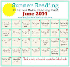 Summer Reading Calendar Free Printables No Time For