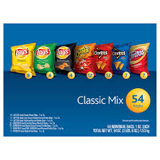 Sunday, april 10, 2016 @ 12:52 pm. Frito Lay Classic Mix Variety Pack 1 Oz 54 Count Costco