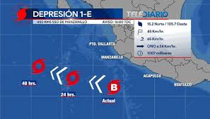 La temporada de lluvias y ciclones tropicales 2021 en el pacífico comenzó oficialmente el pasado 15 de mayo y se estima que finalice en noviembre. Nelson Valdez A Twitter Aviso Tropical Se Forma La Depresion Tropical 1e En El Pacifico Distante De Las Costas De Colima Se Espera Se Intensifique A Tormenta Tropical Alvin Manana