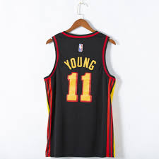 The white trae young jersey shown above is made by fanatics branded and available in white, red, and black (for men & women). Trae Young 11 Atlanta Hawks 2021 Statement Edition Swingman Black Jersey