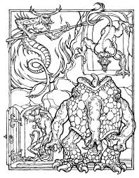 Greg Irons The Official Advanced Dungeons And Dragons Coloring Album Four Encounters 19 Dragon Coloring Page Online Coloring Pages Detailed Coloring Pages