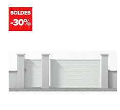 Portail Coulissant En Alu Lyon Blanc 350 Cm Soldes Portail Castorama En 2020 Portail Coulissant Castorama Et Portail