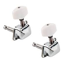 Kmise Tuners Machine Heads Acoustic Parts Replacement Chrome 6 L Inline  Semiclosed Electric Guitar Tuning Key Pegs : Amazon.in: Musical Instruments