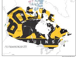 On sunday afternoon, the league made a joint announcement with the players' union stating that it will play a. Nhl Hate Maps Reveal Everybody S Hatred For The Boston Bruins Sbnation Com