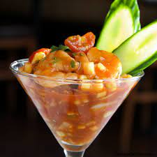 Coctel De Camarones Shrimp Cocktail Cucumber Seasonal Ingredients Latin American Food Food