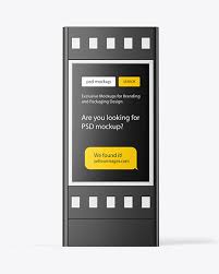 Download Plastic Stand Mockup In Outdoor Advertising Mockups On Yellow Images Object Mockups PSD Mockup Templates