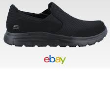Skechers Flex Advantage Sr Mcallen Slip On Shoe Mens Work And Uniform Shoes Slip On Shoes Work Sneakers Fabric Shoes