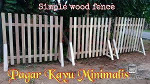 Ide pagar ini juga cocok diterapkan di. Bikin Pagar Kayu Minimalis Making A Wooden Fence Pagar Kayu Taman Nina Taristiana Woodworking Youtube