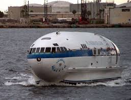 The Cosmic Muffin A Boat Recycled From Howard Hughes Plane Cool Boats House Boat Boat