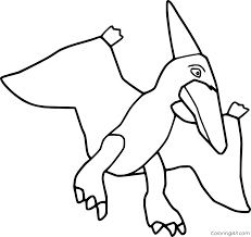 Dinosaur dot painting coloring page. Pterodactyl Coloring Pages Coloringall