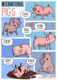 Pigs What Noises Do Animals Make In Other Languages Here Is An Important Guide Animal Sounds Language Onomatopoeia