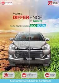 Don't bother with copy and paste. Toyota Toyota Offers Eco Car Wash Service To Customers Auto News Et Auto