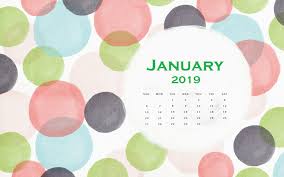 Cute January 2019 Calendar Wallpaper Calendar Wallpaper Wallpaper Cute Computer Backgrounds