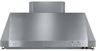 The ge 48 professional range comes with a lot of good features. Monogram Zv48tsfss Professional Tapered Sided Wall Mount Canopy Range Hood With Internal Blower 4 Speed Fan Infrared Warming Lamps And Grease Trays 48 In Width With 1200 Cfm