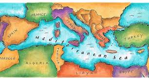 It looks like a closed sea, but it offers the main transit routes linking east and west. Mediterranean Sea Vivid Maps