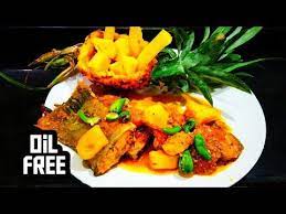 Zero Oil Pineapple Fish My Grandma Recipe Bengali Style How To Cook Pineapple Fish Curry Youtube Cooked Pineapple Grandmas Recipes Fish Curry