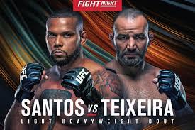 Ufc light heavyweight contender glover teixeira has issued a statement after his title fight with jan blachowicz was announced for ufc 266. Ufc Vegas 13 Fight Card Espn Lineup For Santos Vs Teixeira On Nov 7 In Las Vegas Mmamania Com