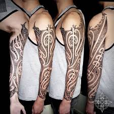 Freehand New Zealand Maori Sleeve Done In Auckland Maori Moko Contemporary Art Tattoo Coenmitchell Inked Maoritattoo Sleeve Tattoos Maori Maori Tattoo