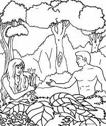 If you're teaching this bible story to your children, these adam and eve coloring pages would make a great supplement to your bible time! Printable Adam And Eve Coloring Pages For Kids