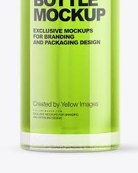 Discover more than 3,800 beauty mockup creative templates to use in your next design project. Glass Cosmetic Bottle With Pump Mockup In Bottle Mockups On Yellow Images Object Mockups