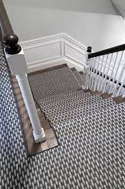 A Thick Tight Handwoven Carpet In Neutral Tones Of Grey This Natural Fiber Weave Stair Runner Adds Visual A Stair Runner Carpet Carpet Stairs Stairway Carpet