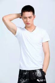 Xu Wei Zhou Pose Mens Tops Mens Tshirts White Undershirt