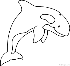 Top 25 free printable truck coloring pages online. Cute Orca Jumping Coloring Page Coloringall