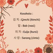 We did not find results for: Celoteh Kiky Belajar Bahasa Korea Untuk Pemula Cara Membuat Kalimat