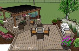 Pergola Covered Fireplace Patio Tinkerturf Backyard Design Backyard Patio Patio Design