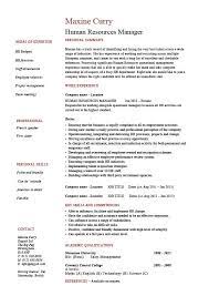 A curriculum vitae (cv), latin for course of life, is a detailed professional document highlighting a person's education, experience and accomplishments. Human Resources Manager Resume Job Description Template Sample Example Hr Staff