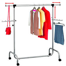 Heavy duty clothes rail hire. Tatkraft Falcon Adjustable Heavy Duty Clothes Rail Rolling Garment Extendable Length 3 5 5 7 Ft And Heig Clothing Rack Clothes Rail Heavy Duty Clothes Rail