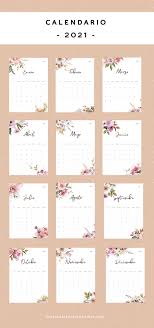 Calendario 2021 In 2020 Bullet Journal Banner Calendar Printable Calendar