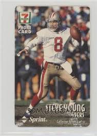 Steve young premium & insert card lot you pick s/h $1.50 max san francisco 49ers. 1997 Sprint 7 11 Phone Cards 15 Minutes Base Blank Back Styo Steve Young