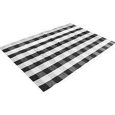Black And White Buffalo Check Rug Runner Ukeler Area Rugs Black White Plaid Rugs Cotton Hand Woven Checkered Carpet Washable Non Skid Kitc Washable Area Rugs Kitchen Rugs Washable Rugs In Living Room