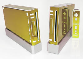 The rectangular button is known as the z button, and the small, circular button is known as the c button. Gold Mirror Skin For Nintendo Wii