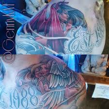 We did not find results for: Genevieve Bethley Angel And Demon Whispering In His Ear Tattoos
