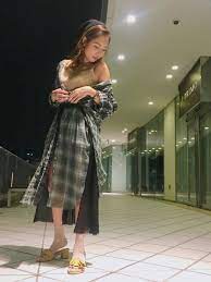 kaori kubo diesel ラゾーナ川崎 dieselのワンピースを使ったコーディネート wear ファッション ワンピース ファッションコーディネート