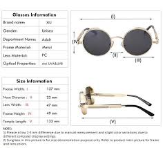 Retro Round Metal Steampunk Frame Designer Sunglass C2 Silver Frame Black Lens